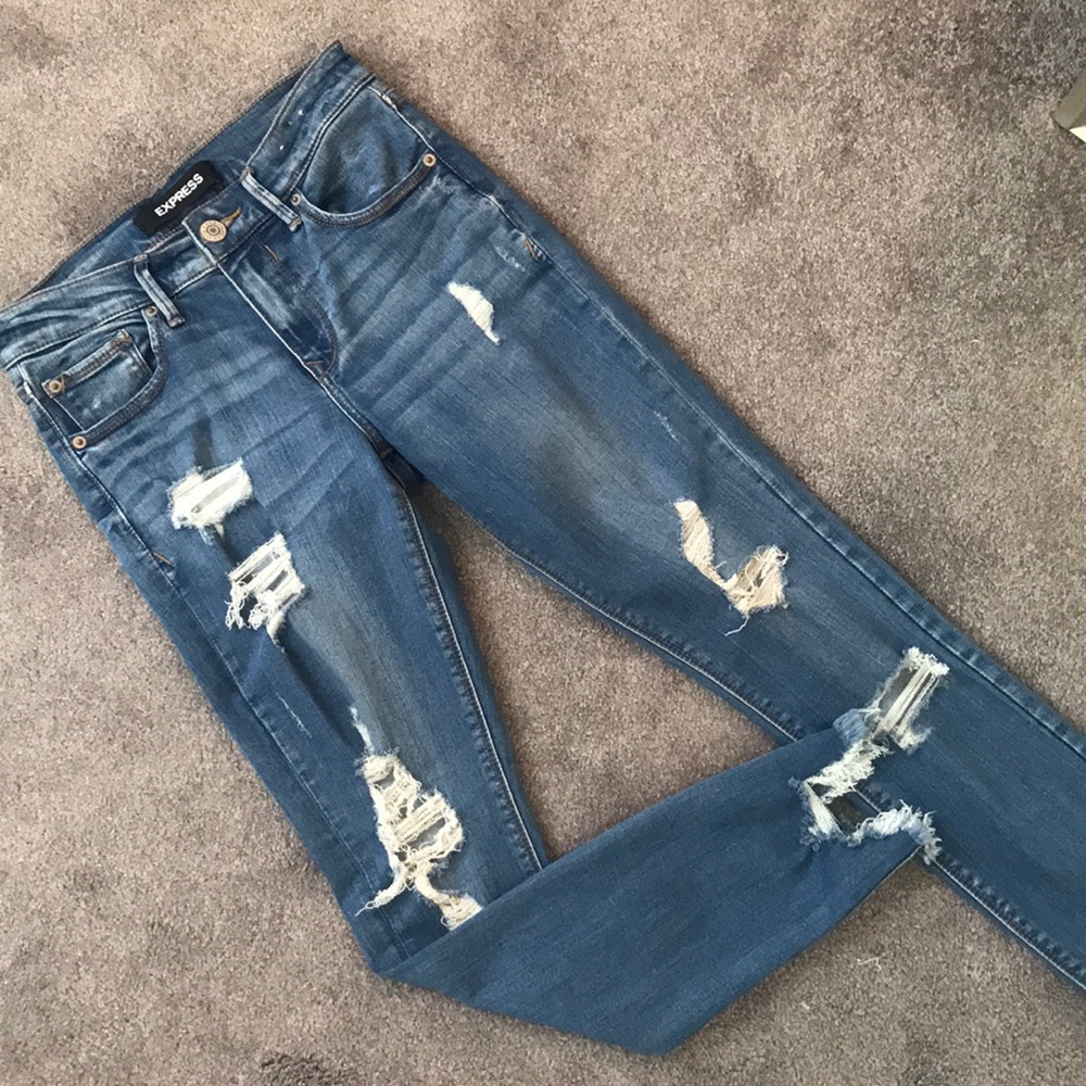 Express Ripped/Distressed Jeans